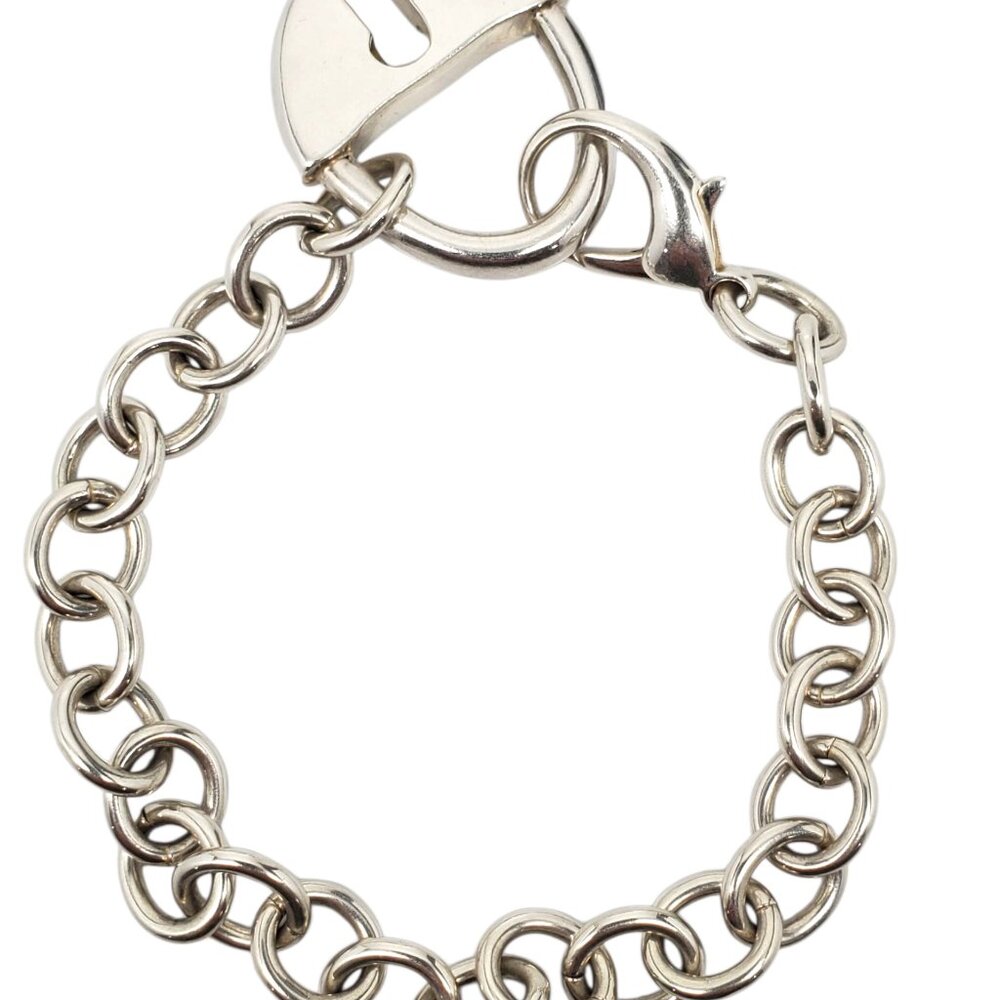 Robert Lee Morris Sterling Silver Padlock Charm Link Bracelet #23657 - Picture 5 of 16